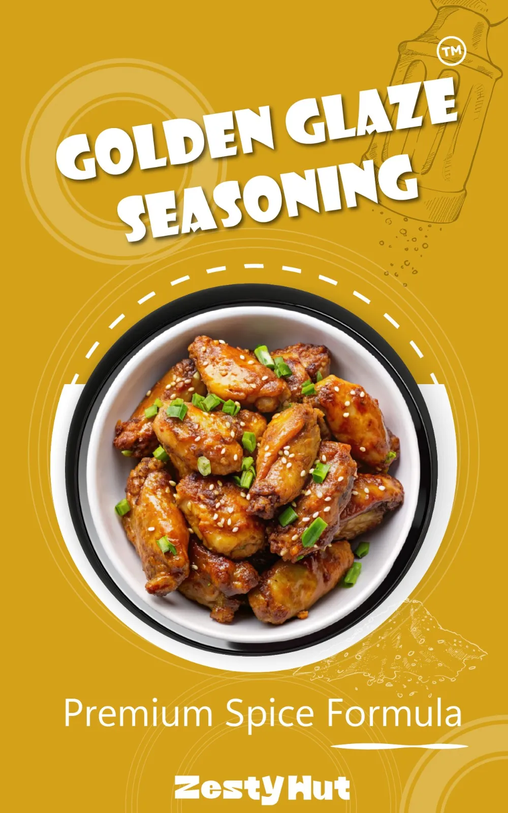 Golden Glaze Seasoning™ - Zesty Hut best Spices formulas in USA-seasoning & herbs
